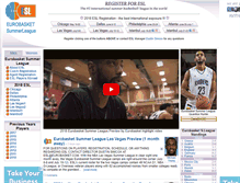 Tablet Screenshot of eurobasketsummerleague.com